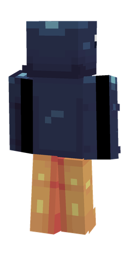 Blue skin: body, back render