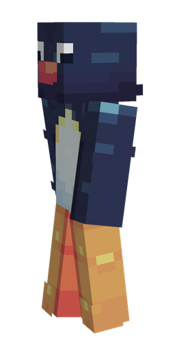 Blue skin: body, left side render