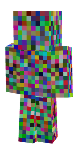 Blue skin: body, back render