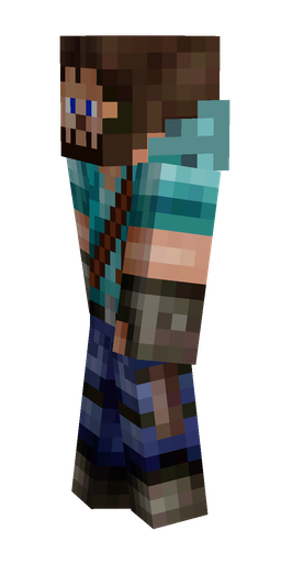Black skin: body, left side render