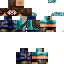 Black skin: raw texture render