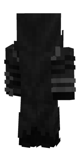 Black skin: body, back render