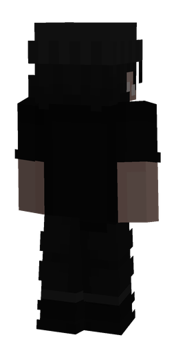 Black skin: body, back render