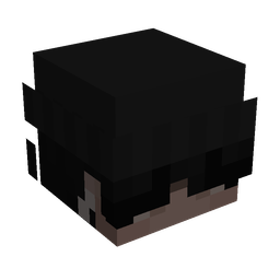 Black skin: head render