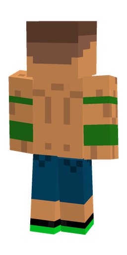 Blue skin: body, back render