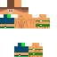 Blue skin: raw texture render