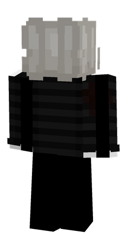Black skin: body, back render