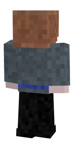 Black skin: body, back render