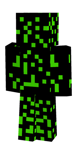 Black skin: body, back render