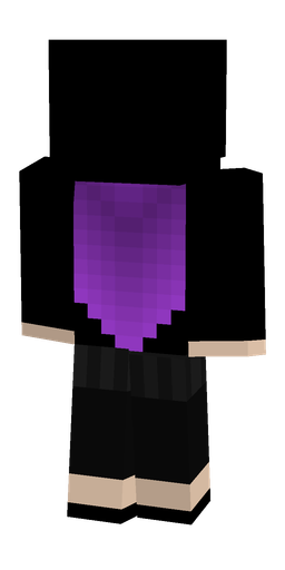 Black skin: body, back render