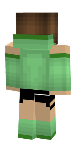 Brown skin: body, back render