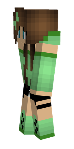 Brown skin: body, left side render