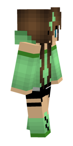 Brown skin: body, right side render