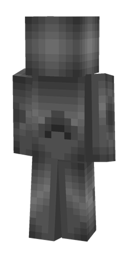 Black skin: body, back render