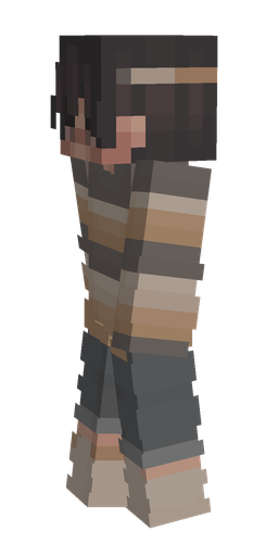 Black skin: body, left side render