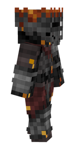 Black skin: body, right side render