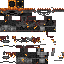Black skin: raw texture render