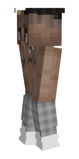 Brown skin: body, left side render