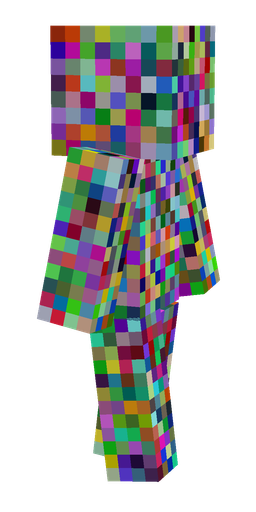 Blue skin: body, right side render