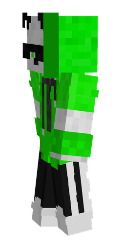 Black skin: body, left side render