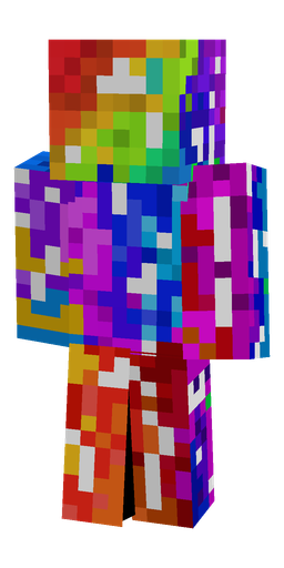 Blue skin: body, back render