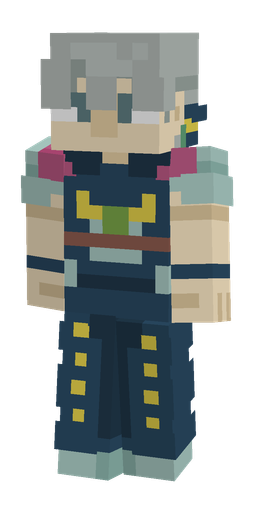 Blue skin: body, front render