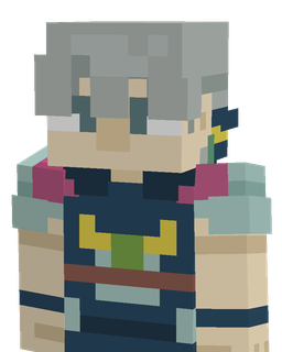 Blue skin: bust render