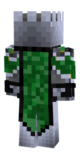 Black skin: body, back render
