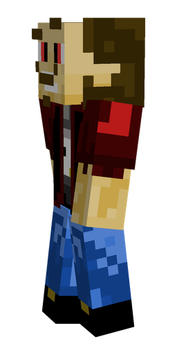 Black skin: body, left side render