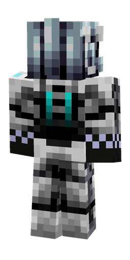 Black skin: body, back render