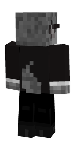 Black skin: body, back render