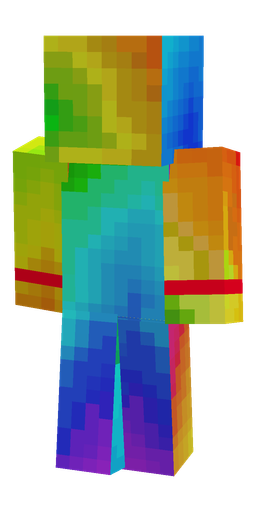 Blue skin: body, back render
