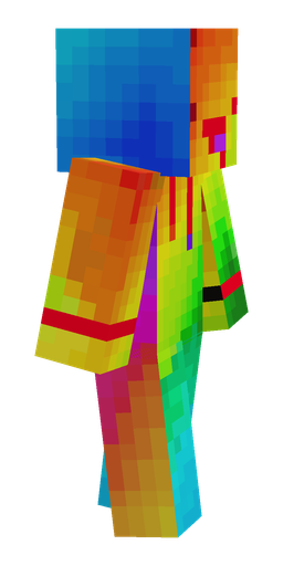Blue skin: body, right side render