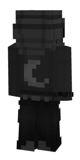 Black skin: body, back render