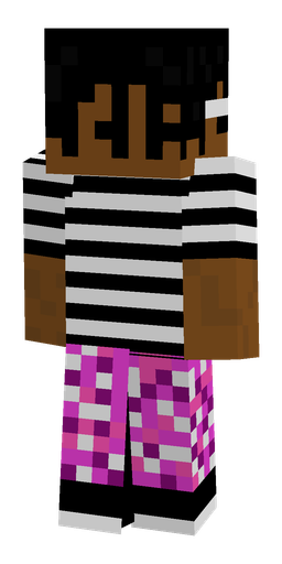 Black skin: body, back render