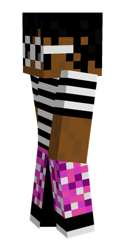 Black skin: body, left side render