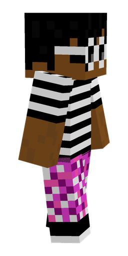 Black skin: body, right side render