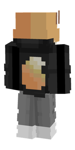 Black skin: body, back render