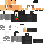 Black skin: raw texture render