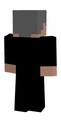 Black skin: body, back render