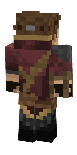 Black skin: body, back render