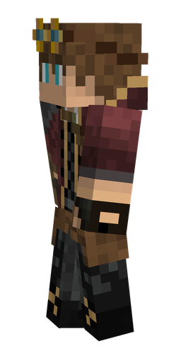 Black skin: body, left side render