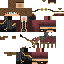 Black skin: raw texture render