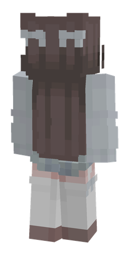 Dark skin: body, back render