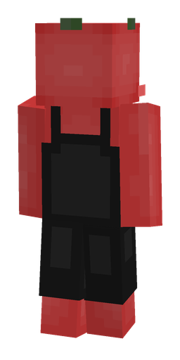 Black skin: body, back render