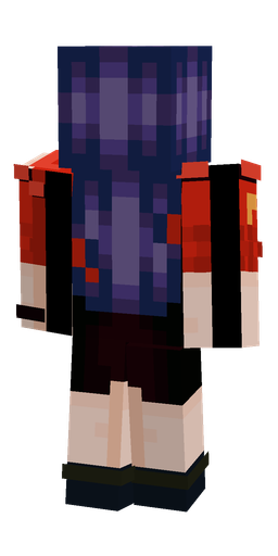 Black skin: body, back render