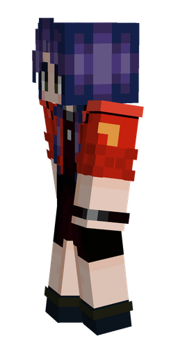 Black skin: body, left side render