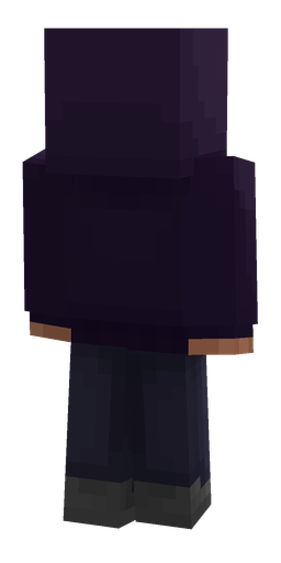Black skin: body, back render