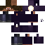 Black skin: raw texture render