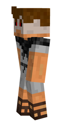 Brown skin: body, left side render